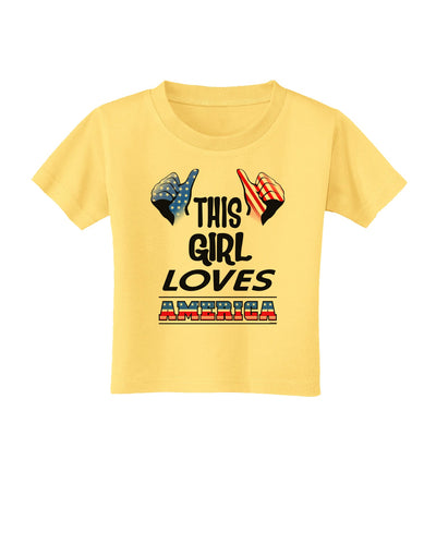 This Girl Loves America Toddler T-Shirt-Toddler T-Shirt-TooLoud-Daffodil-Yellow-2T-Davson Sales