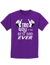 This Guy Best Dad Ever Childrens Dark T-Shirt-Childrens T-Shirt-TooLoud-Purple-X-Small-Davson Sales