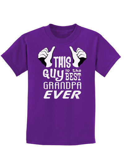 This Guy Best Grandpa Ever Childrens Dark T-Shirt-Childrens T-Shirt-TooLoud-Purple-X-Small-Davson Sales