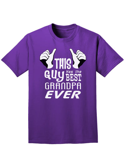 This Guy Has The Best Grandpa Ever Adult Dark T-Shirt-Mens T-Shirt-TooLoud-Purple-Small-Davson Sales