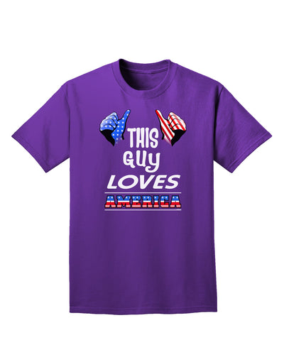 This Guy Loves America Adult Dark T-Shirt-Mens T-Shirt-TooLoud-Purple-Small-Davson Sales