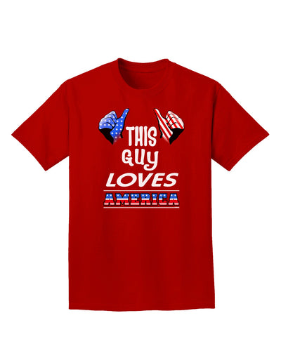 This Guy Loves America Adult Dark T-Shirt-Mens T-Shirt-TooLoud-Red-Small-Davson Sales