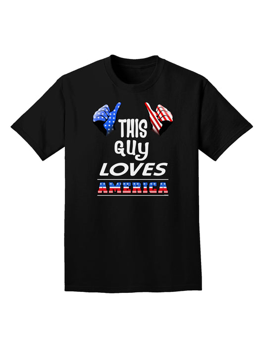 This Guy Loves America Adult Dark T-Shirt-Mens T-Shirt-TooLoud-Black-Small-Davson Sales