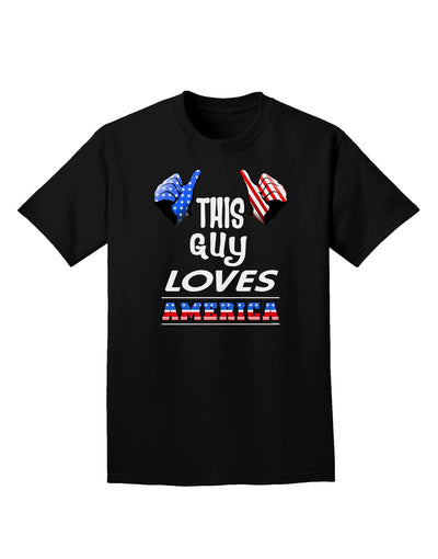 This Guy Loves America Adult Dark T-Shirt-Mens T-Shirt-TooLoud-Black-Small-Davson Sales