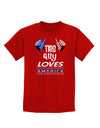 This Guy Loves America Childrens Dark T-Shirt-Childrens T-Shirt-TooLoud-Red-X-Small-Davson Sales