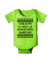 This Is My Ugly Christmas Sweater Baby Romper Bodysuit-Baby Romper-TooLoud-Lime-Green-06-Months-Davson Sales