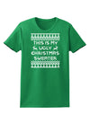This Is My Ugly Christmas Sweater Womens Dark T-Shirt-TooLoud-Kelly-Green-X-Small-Davson Sales