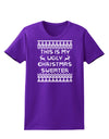 This Is My Ugly Christmas Sweater Womens Dark T-Shirt-TooLoud-Purple-X-Small-Davson Sales