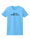 This Is My Zombie Costume - Halloween Womens T-Shirt-Womens T-Shirt-TooLoud-Aquatic-Blue-X-Small-Davson Sales