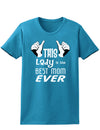 This Lady is the Best Mom Ever Womens Dark T-Shirt-TooLoud-Turquoise-X-Small-Davson Sales