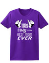 This Lady is the Best Mom Ever Womens Dark T-Shirt-TooLoud-Purple-X-Small-Davson Sales