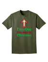 This One Is Not Ready For Christmas Adult Dark T-Shirt-Mens T-Shirt-TooLoud-Military-Green-Small-Davson Sales