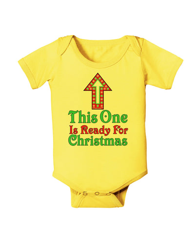 This One Is Ready For Christmas Baby Romper Bodysuit-Baby Romper-TooLoud-Yellow-06-Months-Davson Sales