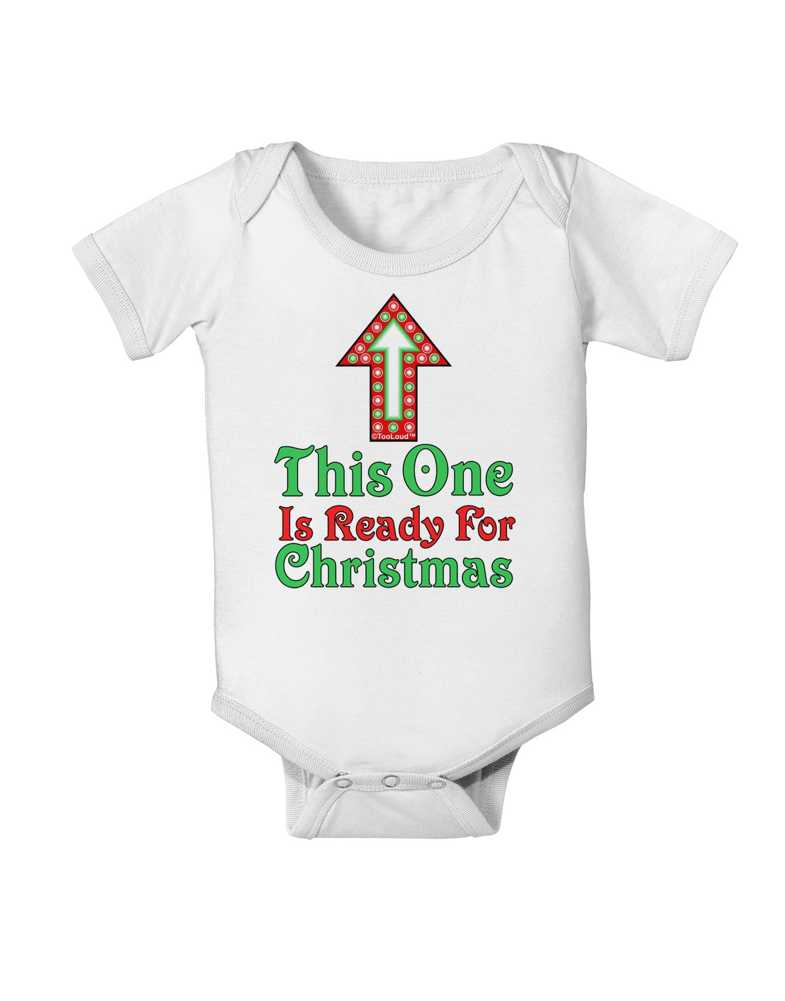 This One Is Ready For Christmas Baby Romper Bodysuit-Baby Romper-TooLoud-White-06-Months-Davson Sales