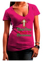 This One Is Ready For Christmas Juniors V-Neck Dark T-Shirt-Womens V-Neck T-Shirts-TooLoud-Hot-Pink-Juniors Fitted Small-Davson Sales