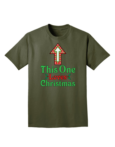 This One Loves Christmas Cute Adult Dark T-Shirt-Mens T-Shirt-TooLoud-Military-Green-Small-Davson Sales