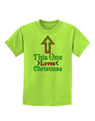 This One Loves Christmas Cute Childrens T-Shirt-Childrens T-Shirt-TooLoud-Lime-Green-X-Small-Davson Sales