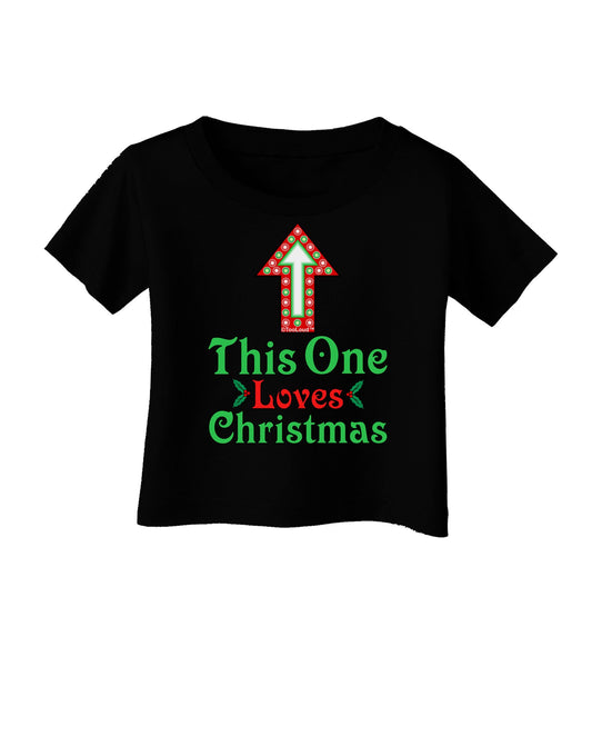 This One Loves Christmas Cute Infant T-Shirt Dark-Infant T-Shirt-TooLoud-Black-06-Months-Davson Sales