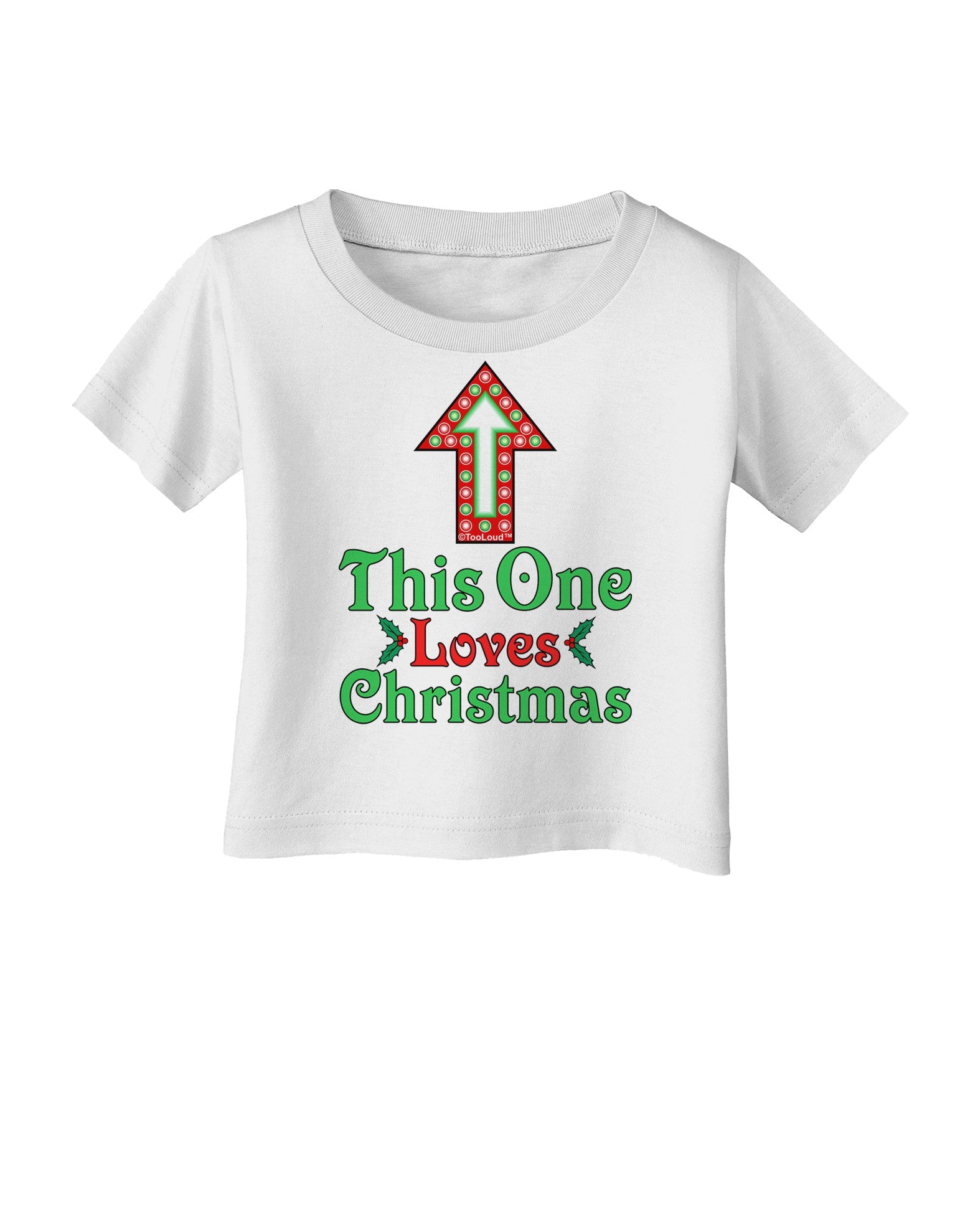 This One Loves Christmas Cute Infant T-Shirt-Infant T-Shirt-TooLoud-White-06-Months-Davson Sales