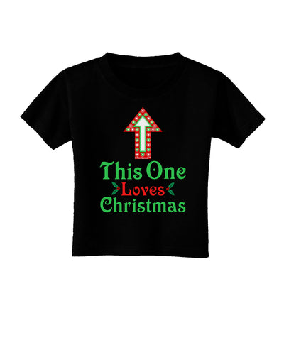 This One Loves Christmas Cute Toddler T-Shirt Dark-Toddler T-Shirt-TooLoud-Black-2T-Davson Sales