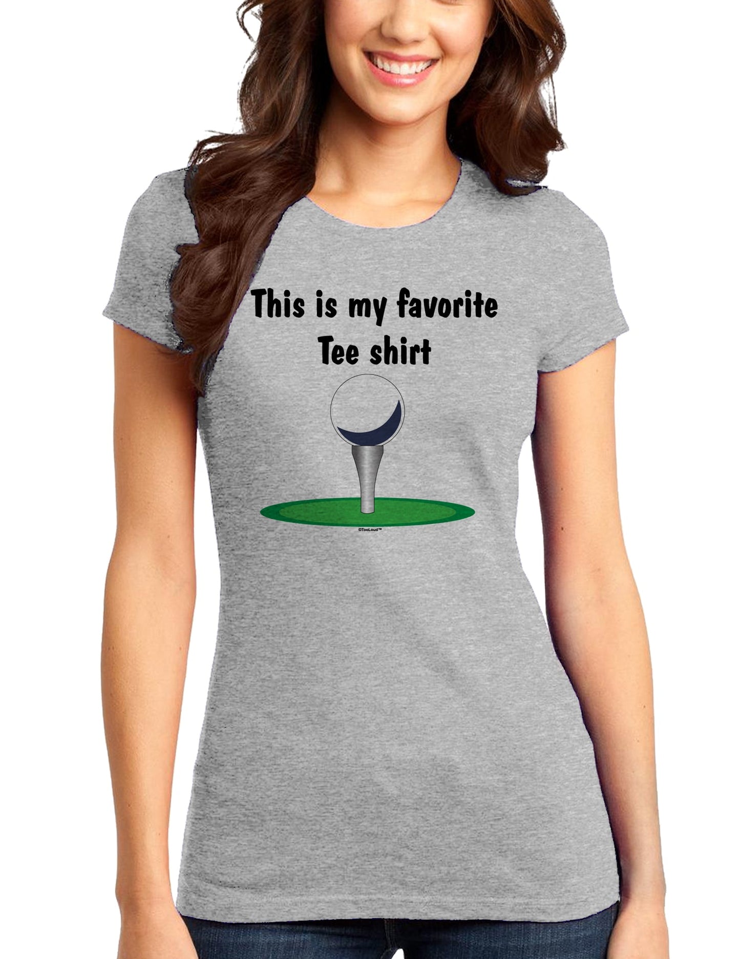 This is My Favorite Tee Shirt Juniors T-Shirt-Womens Juniors T-Shirt-TooLoud-Heather-Gray-Small-Davson Sales