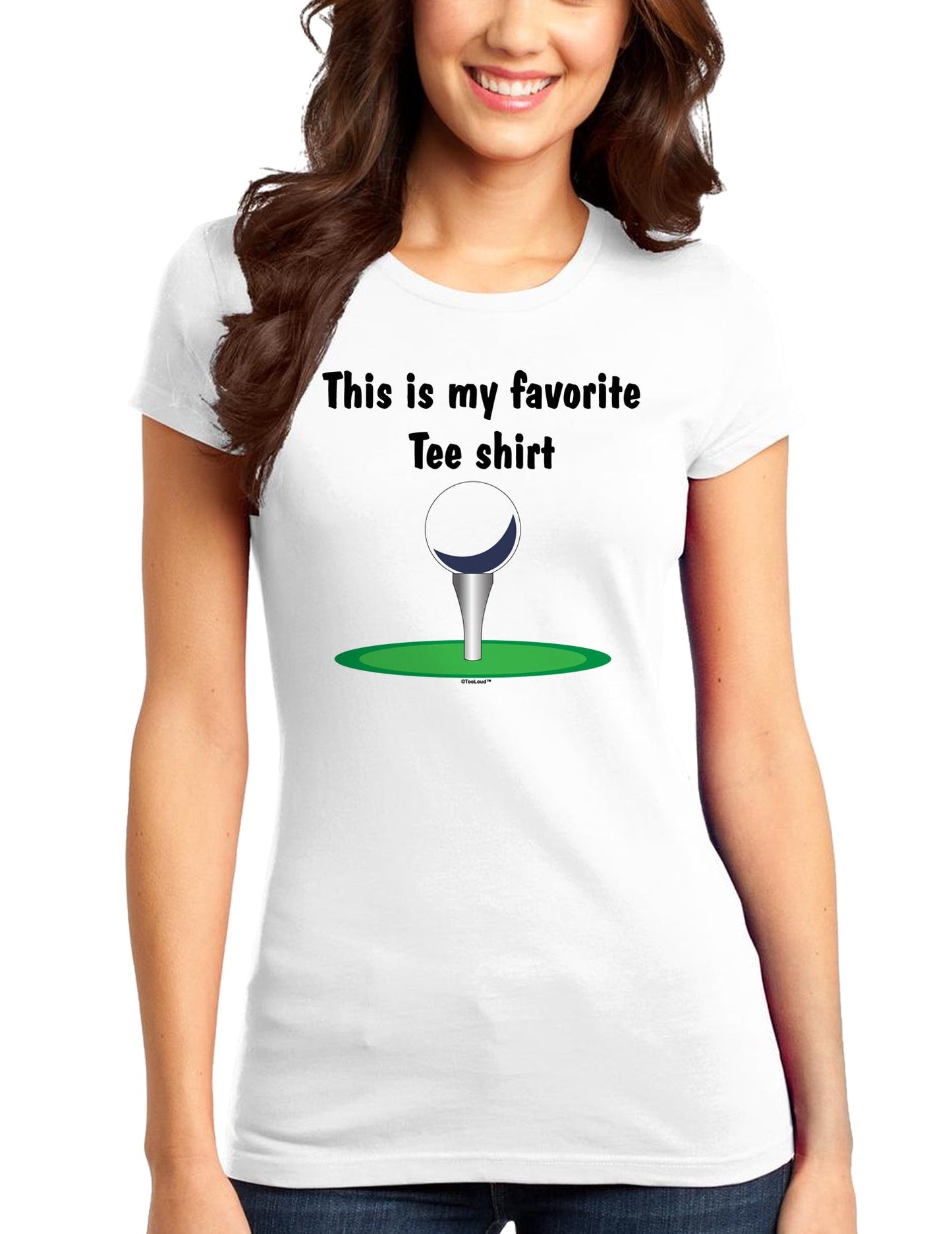 This is My Favorite Tee Shirt Juniors T-Shirt-Womens Juniors T-Shirt-TooLoud-White-Small-Davson Sales