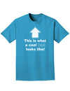 This is What a Cool Dad Looks Like Adult Dark T-Shirt-Mens T-Shirt-TooLoud-Turquoise-Small-Davson Sales