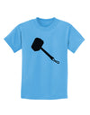 Thors Hammer Nordic Runes Lucky Odin Mjolnir Valhalla Childrens T-Shirt by TooLoud-TooLoud-Aquatic-Blue-X-Small-Davson Sales