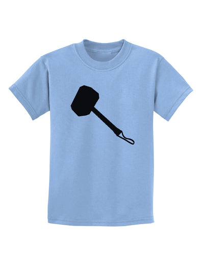 Thors Hammer Nordic Runes Lucky Odin Mjolnir Valhalla Childrens T-Shirt by TooLoud-TooLoud-Light-Blue-X-Small-Davson Sales