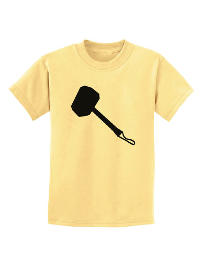 Thors Hammer Nordic Runes Lucky Odin Mjolnir Valhalla Childrens T-Shirt by TooLoud-TooLoud-Daffodil-Yellow-X-Small-Davson Sales