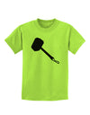 Thors Hammer Nordic Runes Lucky Odin Mjolnir Valhalla Childrens T-Shirt by TooLoud-TooLoud-Lime-Green-X-Small-Davson Sales