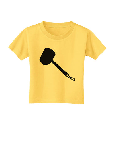 Thors Hammer Nordic Runes Lucky Odin Mjolnir Valhalla Toddler T-Shirt by TooLoud-TooLoud-Yellow-2T-Davson Sales
