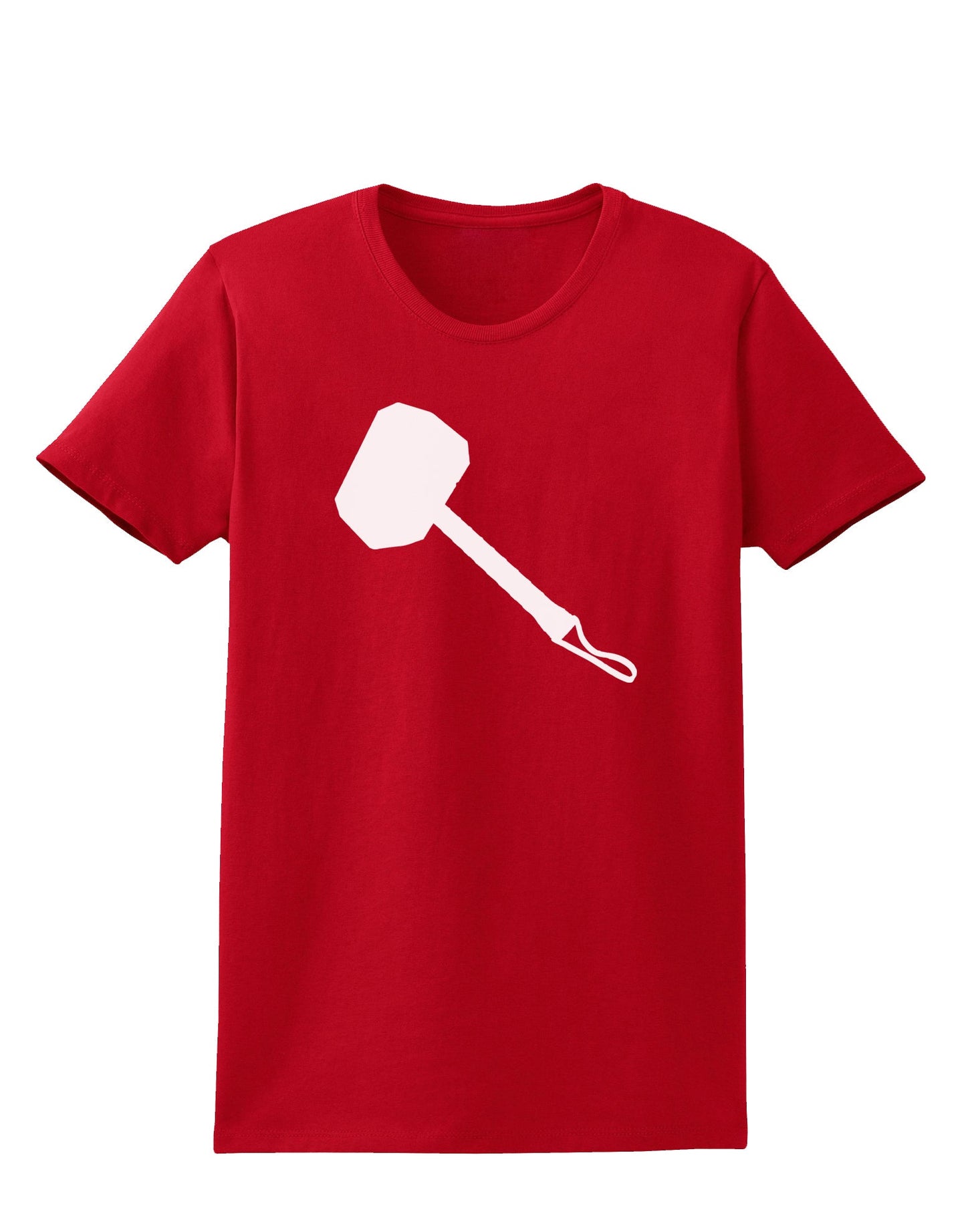 Thors Hammer Nordic Runes Lucky Odin Mjolnir Valhalla Womens Dark T-Shirt by TooLoud-TooLoud-Red-X-Small-Davson Sales