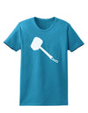 Thors Hammer Nordic Runes Lucky Odin Mjolnir Valhalla Womens Dark T-Shirt by TooLoud-TooLoud-Turquoise-X-Small-Davson Sales