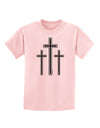 Three Cross Design - Easter Childrens T-Shirt by TooLoud-Childrens T-Shirt-TooLoud-PalePink-X-Small-Davson Sales