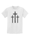 Three Cross Design - Easter Childrens T-Shirt by TooLoud-Childrens T-Shirt-TooLoud-White-X-Small-Davson Sales