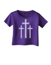 Three Cross Design - Easter Infant T-Shirt Dark by TooLoud-Infant T-Shirt-TooLoud-Purple-06-Months-Davson Sales