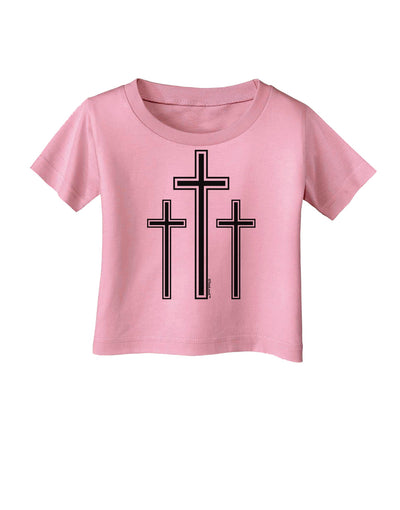 Three Cross Design - Easter Infant T-Shirt by TooLoud-Infant T-Shirt-TooLoud-Candy-Pink-06-Months-Davson Sales