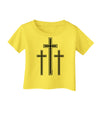 Three Cross Design - Easter Infant T-Shirt by TooLoud-Infant T-Shirt-TooLoud-Yellow-06-Months-Davson Sales