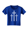 Three Cross Design - Easter Toddler T-Shirt Dark by TooLoud