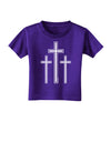 Three Cross Design - Easter Toddler T-Shirt Dark by TooLoud