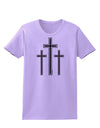 Three Cross Design - Easter Womens T-Shirt by TooLoud-Womens T-Shirt-TooLoud-Lavender-X-Small-Davson Sales
