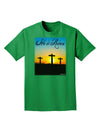 Three Crosses Sunrise - He Is Risen Adult Dark T-Shirt by TooLoud-Mens T-Shirt-TooLoud-Kelly-Green-Small-Davson Sales