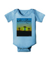 Three Crosses Sunrise - He Is Risen Baby Romper Bodysuit by TooLoud-Baby Romper-TooLoud-Light-Blue-06-Months-Davson Sales