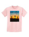 Three Crosses Sunrise - He Is Risen Childrens T-Shirt by TooLoud-Childrens T-Shirt-TooLoud-PalePink-X-Small-Davson Sales