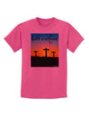 Three Crosses Sunrise - He Is Risen Childrens T-Shirt by TooLoud-Childrens T-Shirt-TooLoud-Sangria-X-Small-Davson Sales