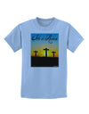 Three Crosses Sunrise - He Is Risen Childrens T-Shirt by TooLoud-Childrens T-Shirt-TooLoud-Light-Blue-X-Small-Davson Sales