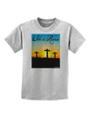 Three Crosses Sunrise - He Is Risen Childrens T-Shirt by TooLoud-Childrens T-Shirt-TooLoud-AshGray-X-Small-Davson Sales