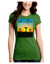 Three Crosses Sunrise - He Is Risen Juniors Crew Dark T-Shirt by TooLoud-T-Shirts Juniors Tops-TooLoud-Kiwi-Green-Juniors Fitted X-Small-Davson Sales