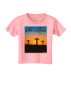 Three Crosses Sunrise - He Is Risen Toddler T-Shirt by TooLoud-Toddler T-Shirt-TooLoud-Candy-Pink-2T-Davson Sales